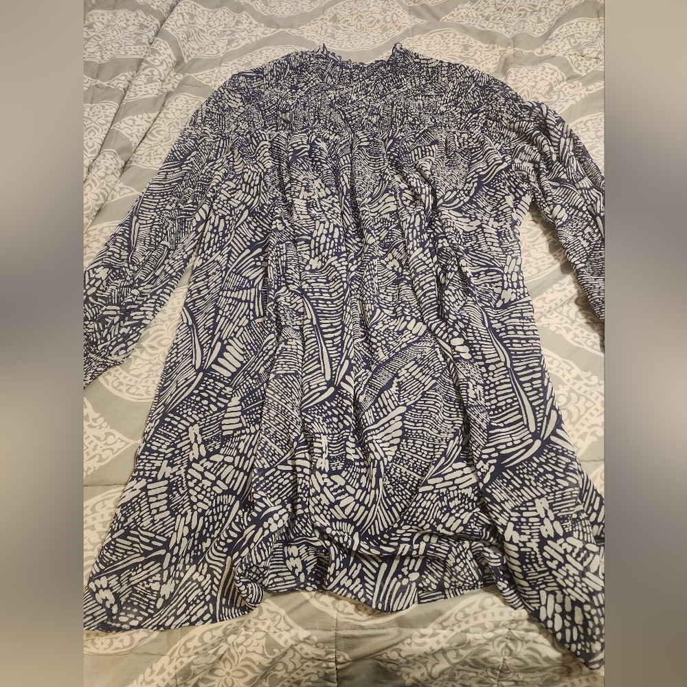 Terra & Sky Dress, 3X 24-25, New Never Worn, Navy Blue